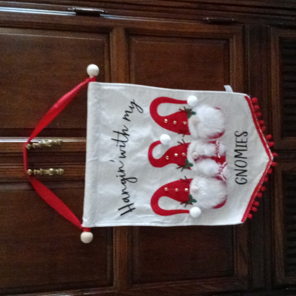 Gnome Christmas Hanging Banner